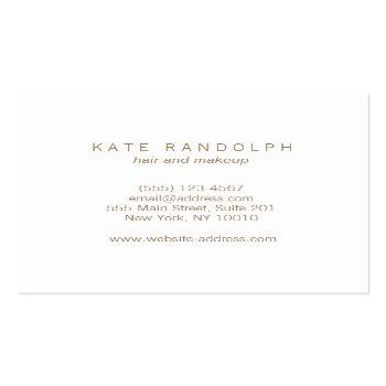 Small Simple Pink Lavender Ombre Esthetician Square Square Business Card Back View