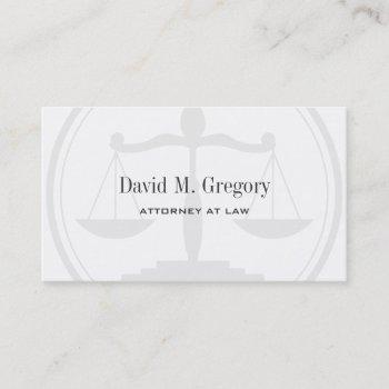 simple professional attorney lawyer law firm business card