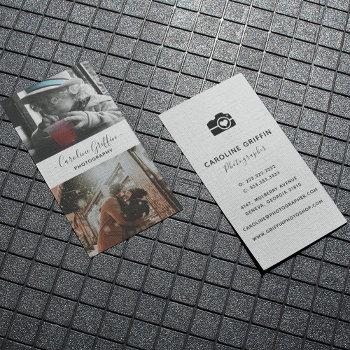 simple professional photography business card