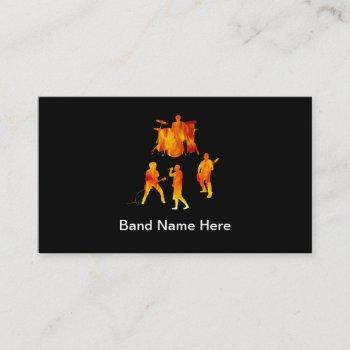 simple rock band business cards