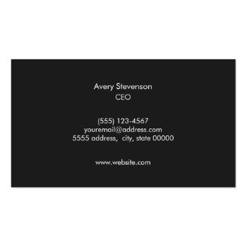 Small Simple White Modern Consulting Professional Business Card Back View