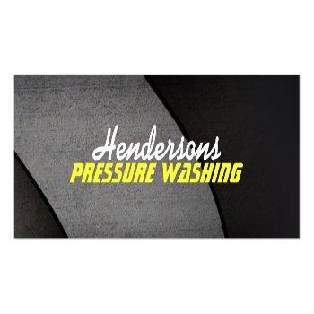 Small Skinny Pressure Washing Business Cards Front View