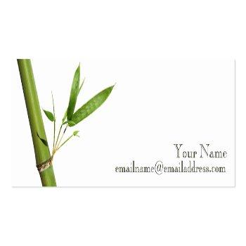 Small Skinny Profile Card - Bamboo Front View