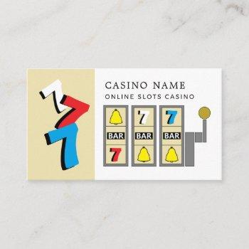 slot machine, casino, gaming industry business card