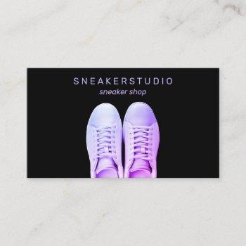 sneaker shoes sport gradient business card