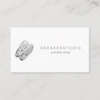 sneaker shoes sport gray business card