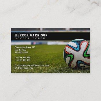 soccer coach | professional sports business card