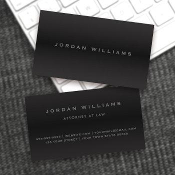 sophisticated dark gradient professional minimal business card
