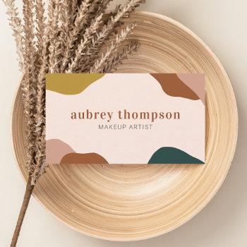 sophisticated earthy modern abstract business card