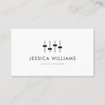sound engineer business card