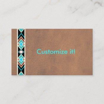 southwestern leather business cards