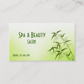 spa & beauty business card