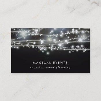 sparkling stars event planning and entertainment business card