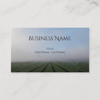 spinach field irrigation business card