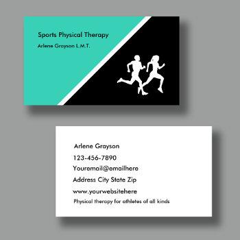 sports physical therapist business card