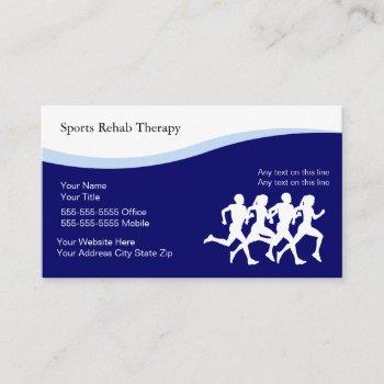 sports physical therapy business cards