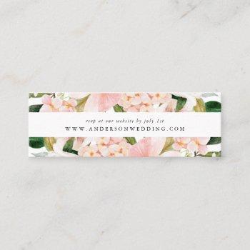 spring blush floral wedding rsvp cards