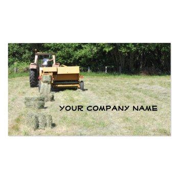 Small Square Baler Business Card Front View
