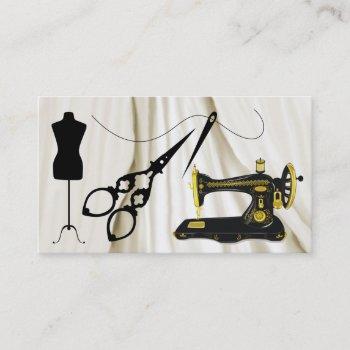 standard size sewing / fashion / seamstress business card