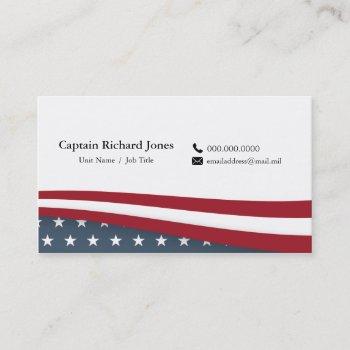 stars and stripes business card