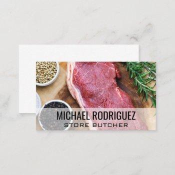 steak and spices business card