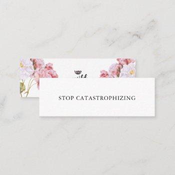 stop catastrophizing self talk mini card no. 7