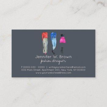 street fashion consultant clothing popup boutique business card