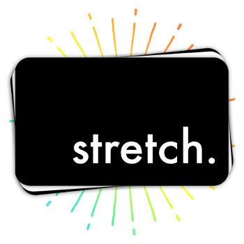 stretch. (color customizable) business card
