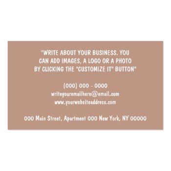 Small Stroller Baby Sitter Daycare Nursery Business Card Back View