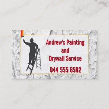 stucco painting service colorful budget value new business card