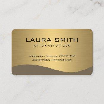 stylish corporate / gold metallic business card