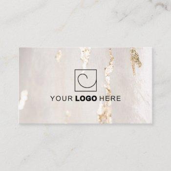 stylish luxury faux gold foil logo business cards