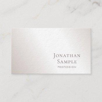stylish minimal design silver luxury excellent business card