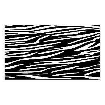 Small Stylish Zebra Stripes Business Cards Back View