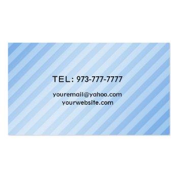 Small Substitute Teacher Business Cards Back View