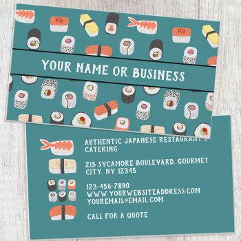 sushi restaurant business card