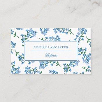 sweet forget-me-not pattern business card