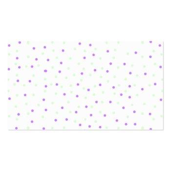 Small Sweet Polka Dot Pet Sitting Business Card Back View