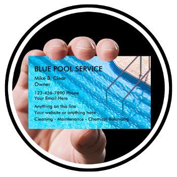 swimming pool service business cards