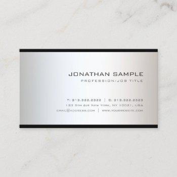 tasteful smart professional design modern unique business card