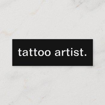 tattoo artist business card