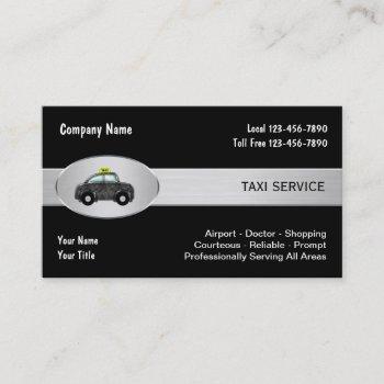 taxi cab service business cards