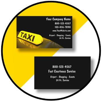 taxi light modern business card