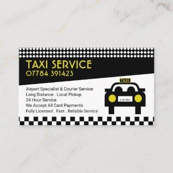 taxi station/driver, price list business card