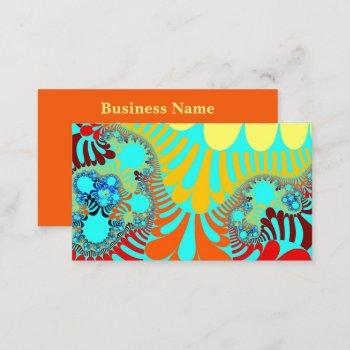 teal rainbow mod business card
