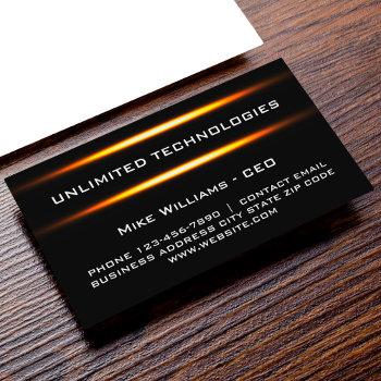 technology cool business cards design