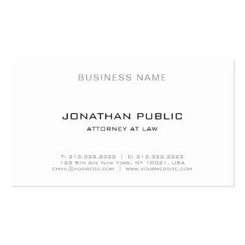 Small Template Law Office Attorney Lawyer Professional Business Card Front View
