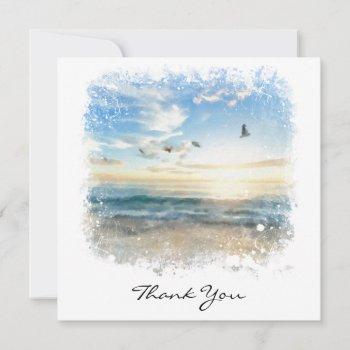 *~* thank you beach waves sunset sunrise ar7 card