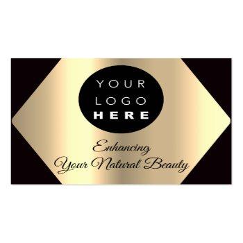Small Thank You For Your Purchase Gold Custom Logo Business Card Front View
