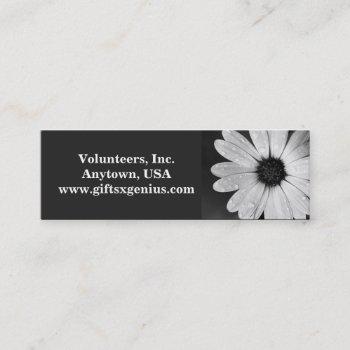 "thank you" volunteer appreciation gift mini business card